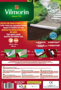 Géotextile Recyclé Travaux Extérieurs - 100 g/m² - 0.5 m x 50 m - Blanc